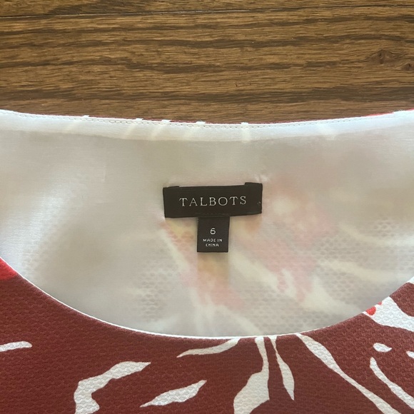 Floral, White Background, Sleeveless Sheath Dress - Picture 3 of 3